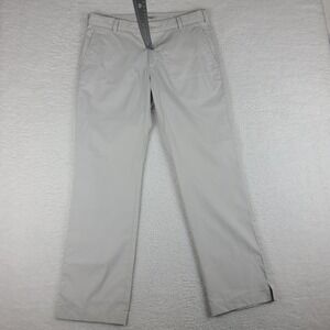 Nike Golf Pants Mens 34x32 Light Beige Dri Fit Tour‎ Performance Tech Chino *